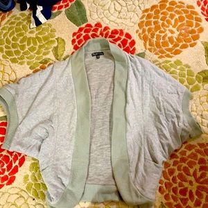Elizabeth and James heavy grey knit shrug